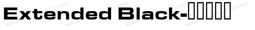 Extended Black字体转换